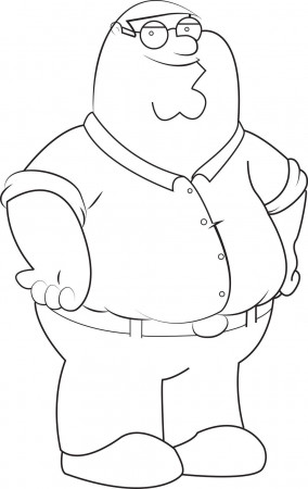 Peter Griffin Coloring Pages Page 1