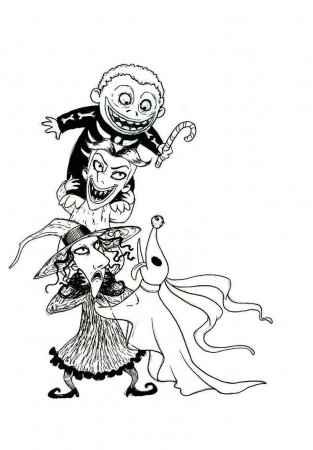 Free Halloween Printable coloring page for kids: Nightmare Before ...