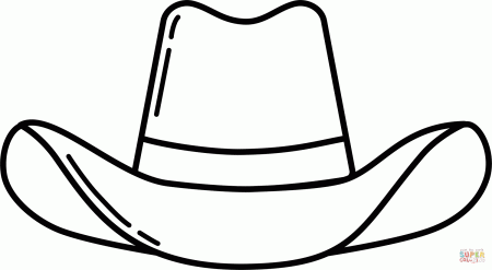 Cowboy Hat coloring page | Free Printable Coloring Pages