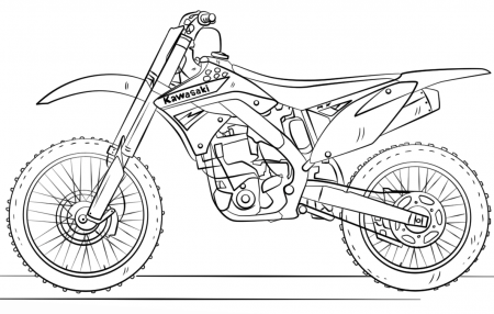 Cool Motocross Coloring Pages Pdf Printable - Coloringfolder.com