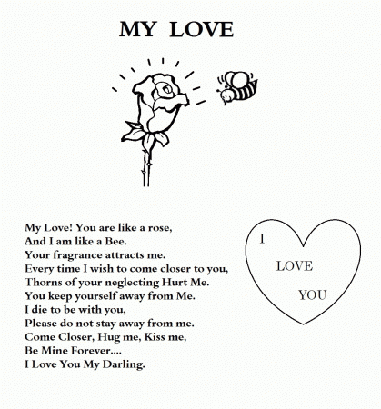I Love You | Free Coloring Pages