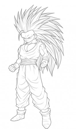 Dragon Ball Z Super Saiyan 5 - Coloring Pages for Kids and for Adults