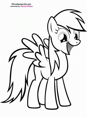 Rainbow Dash Coloring Page | Clipart Panda - Free Clipart Images