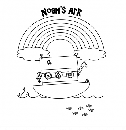 Noah and the Ark Coloring Page | Smarty Pants Fun - Free Printable ...