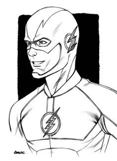 Flash Colouring In - Coloring Pages for Kids and for Adults