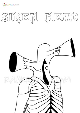 Siren Head Coloring Pages | 20 New Images Free Printable