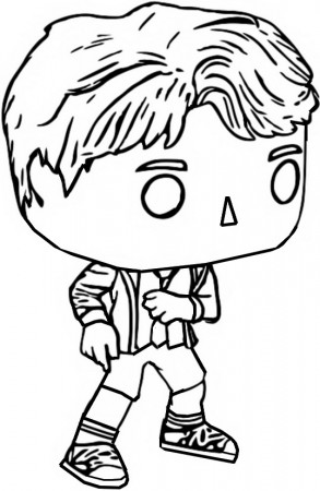 Coloring page Funko Pop BT21 BTS : Jungkook 11