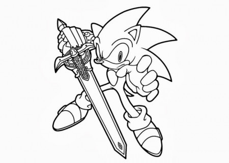 Free Coloring Pages and Coloring Books for Kids: Shadow Sonic coloring pages