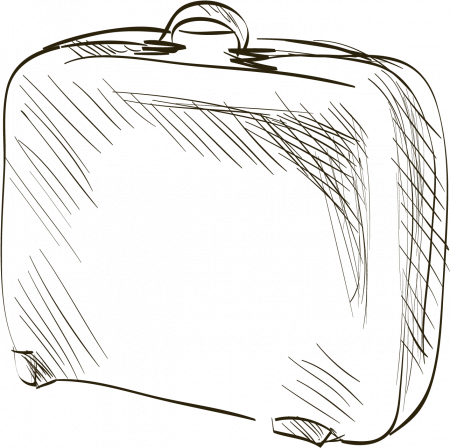 luggage png - Luggage Vector Suitcase - Suitcase Drawing Transparent  Background | #933453 - Vippng