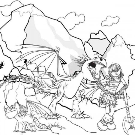 How To Train Your Dragon Coloring Pages For Kids : Bulk Color