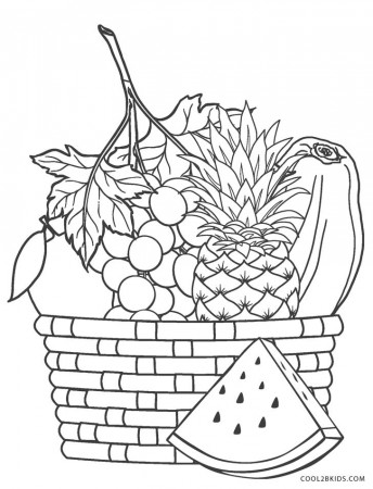 Free Printable Fruit Coloring Pages for Kids