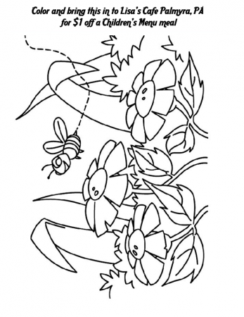 Coloring Pages for Friends Under 12 from Lisa's Cafe, Palmyra,PA