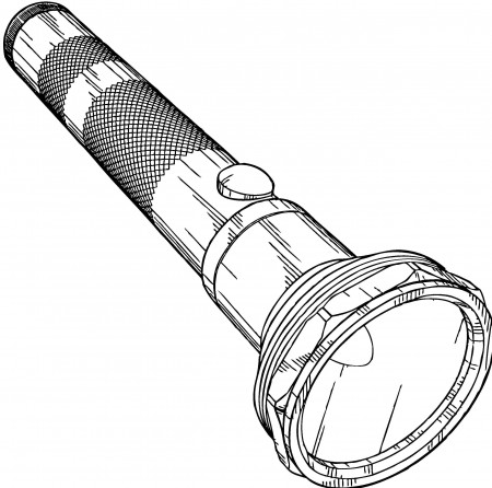 Online coloring pages flash, Coloring page Flashlight Flashlight.