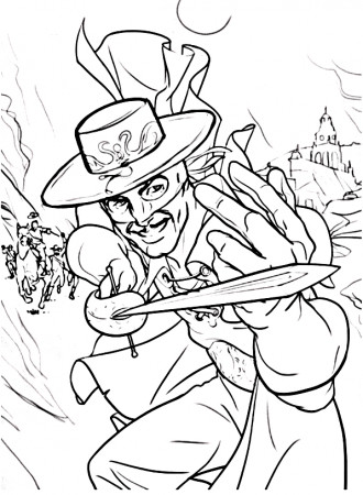 Drawing 5 from Zorro coloring page