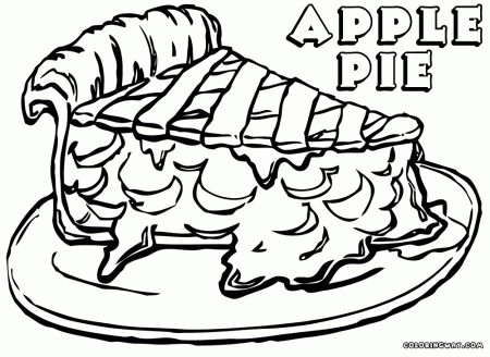 Pie coloring pages | Coloring pages to download and print
