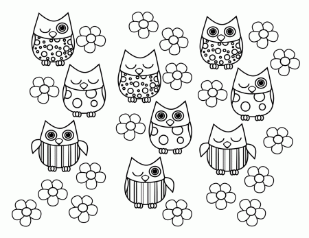 Cute Baby Owl Coloring Pages - High Quality Coloring Pages