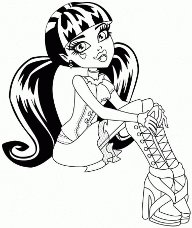 draculaura coloring pages - High Quality Coloring Pages