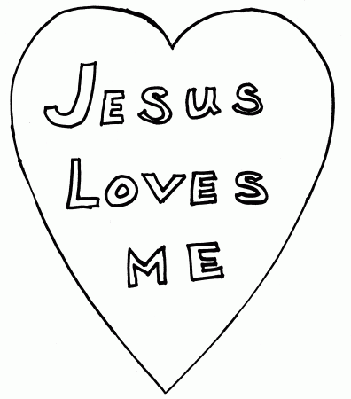 6 free coloring pages jesus loves me bible coloring pages. jesus ...