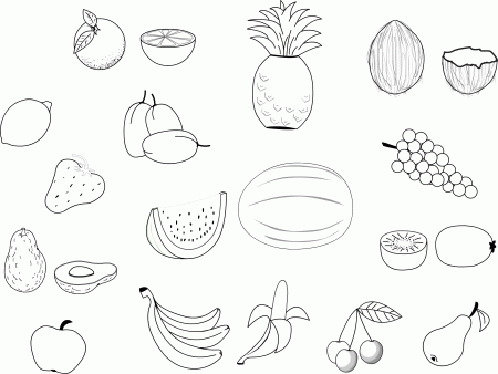 Printable Fruit Coloring Pages Kids - Colorine.net | #17620
