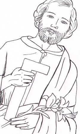 Saint Joseph coloring pages | Joseph of Nazareth