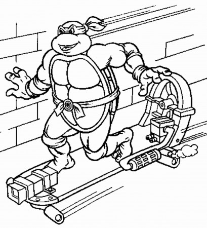 ninja-turtle-skateboard-coloring-pages | | BestAppsForKids.com