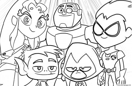 Teen Titans Go All Characters Coloring Pages Printable