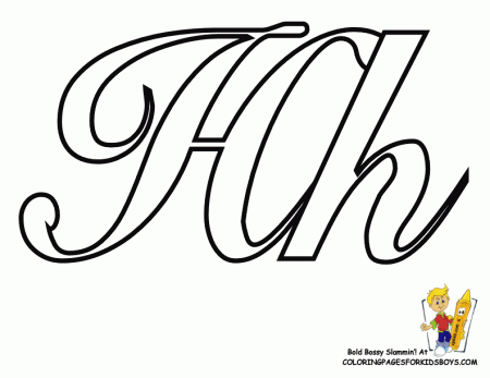 Classic Coloring Pages Alphabet | Cursive | Letters | Free | Numbers