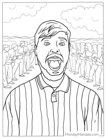 14 Mr Beast Coloring Pages (Free PDF Printables)