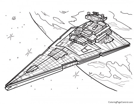 Star Wars - Star Destroyer Coloring Page | Coloring Page Central
