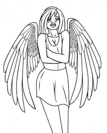 Dark Angel Coloring Page - Free Printable Coloring Pages for Kids