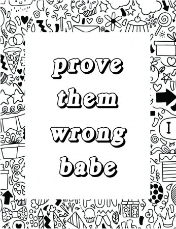 50 Best Printable Inspirational Quote Coloring Pages - World of Printables