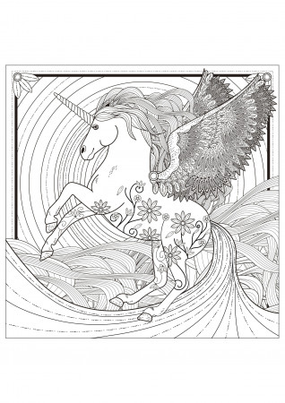 Myths & legends - Coloring Pages for adults