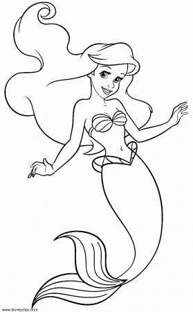 Related Little Mermaid Coloring Pages item-10589, Little Mermaid ...