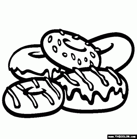 Sweet Treats Online Coloring Pages