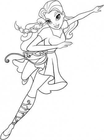 Poison Ivy (DC Superhero Girls) coloring page