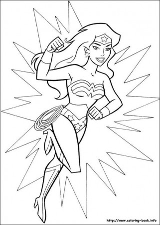 Wonder Woman coloring page | Superhero coloring pages ...