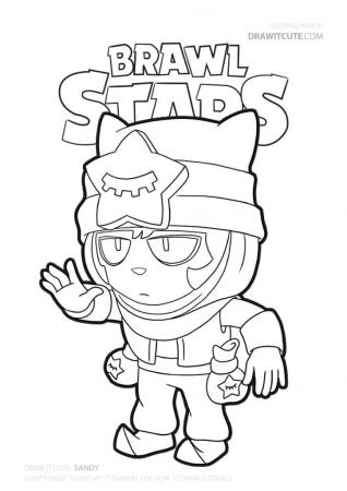 Sandy | Brawl Stars coloring page - Color for fun ...