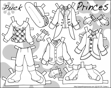 Paper Doll Coloring Pages | Paper dolls clothing, Paper toys ...