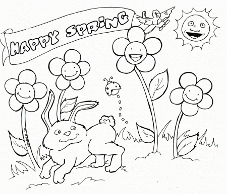 Collect Printable Coloring Sheets For Spring Coloring Pages Images ...