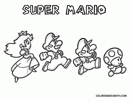 Nintendo Characters - Coloring Pages for Kids and for Adults