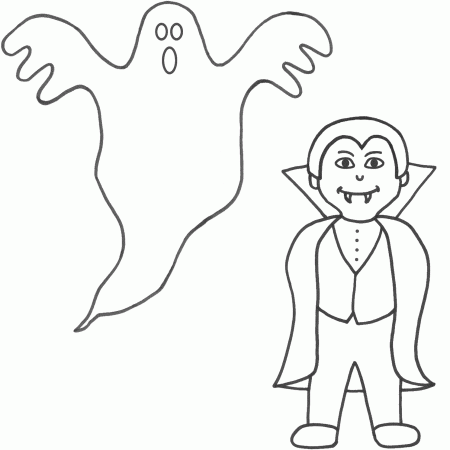 Halloween Vampire Coloring Pages | Coloring Pages