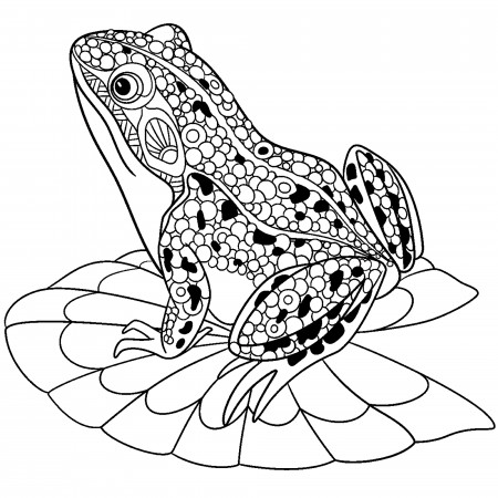 Frogs-free-to-color-for-children - Frogs Kids Coloring Pages