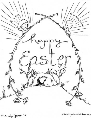 Kids Easter Coloring Sheets - Ministry-To-Children Easter Curriculum for  Children's Ministry, Free Christian Coloring Pages for Kids