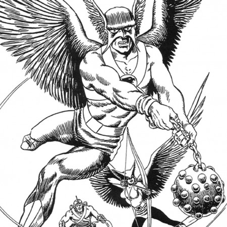 Hawkman coloring pages