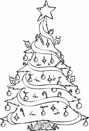 Christmas Tree Coloring Sheets 2016- Z31 Coloring Page