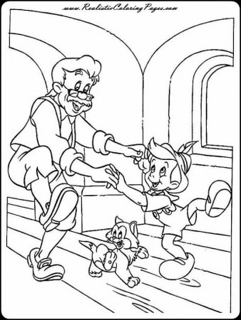 Free Pinocchio Coloring Pages | Realistic Coloring Pages