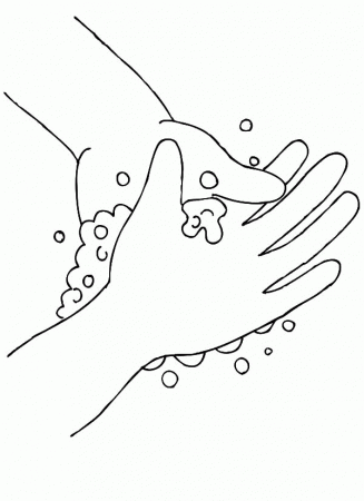 Hand Washing Coloring Pages - Bestofcoloring.com