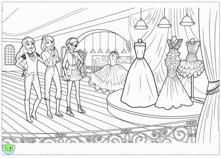 Barbie Fashion Fairytale Coloring Pages - Bestshare.pw