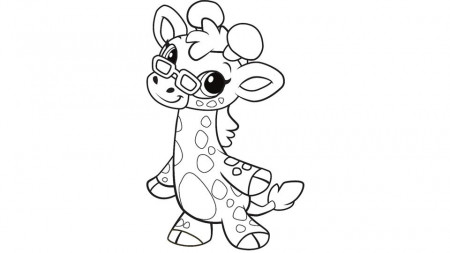 Learning Friends Ms. Giraffe coloring printable