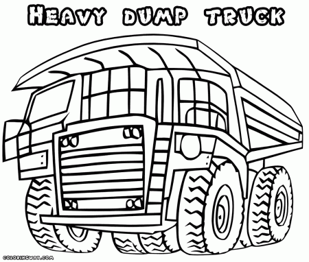 Dump truck coloring pages | Coloring pages to download and print